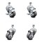 Service Caster 3 Inch Thermoplastic Rubber Swivel 12mm Threaded Stem Caster Brake SCC, 2PK SCC-TS20S314-TPRB-M1215-2-TLB-2 - alternate 1